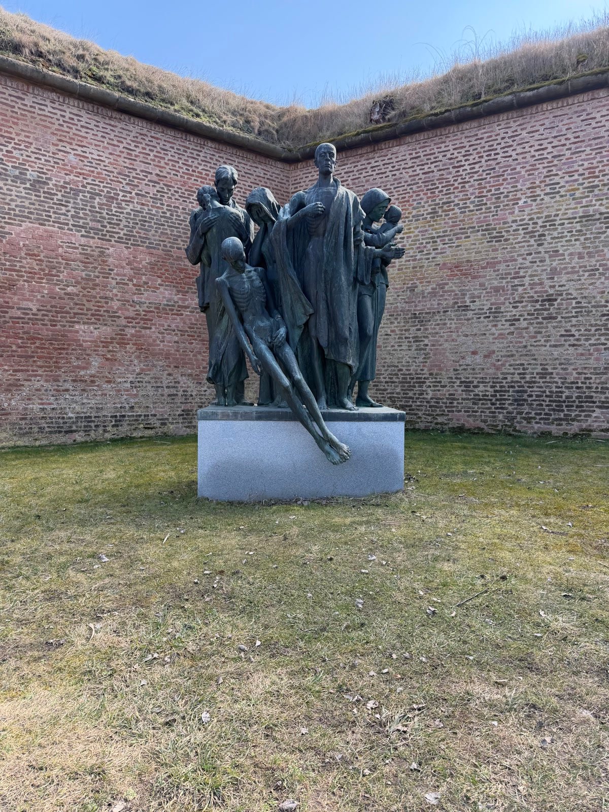 Memorial sculpture to the victims at the Terezín Memorial